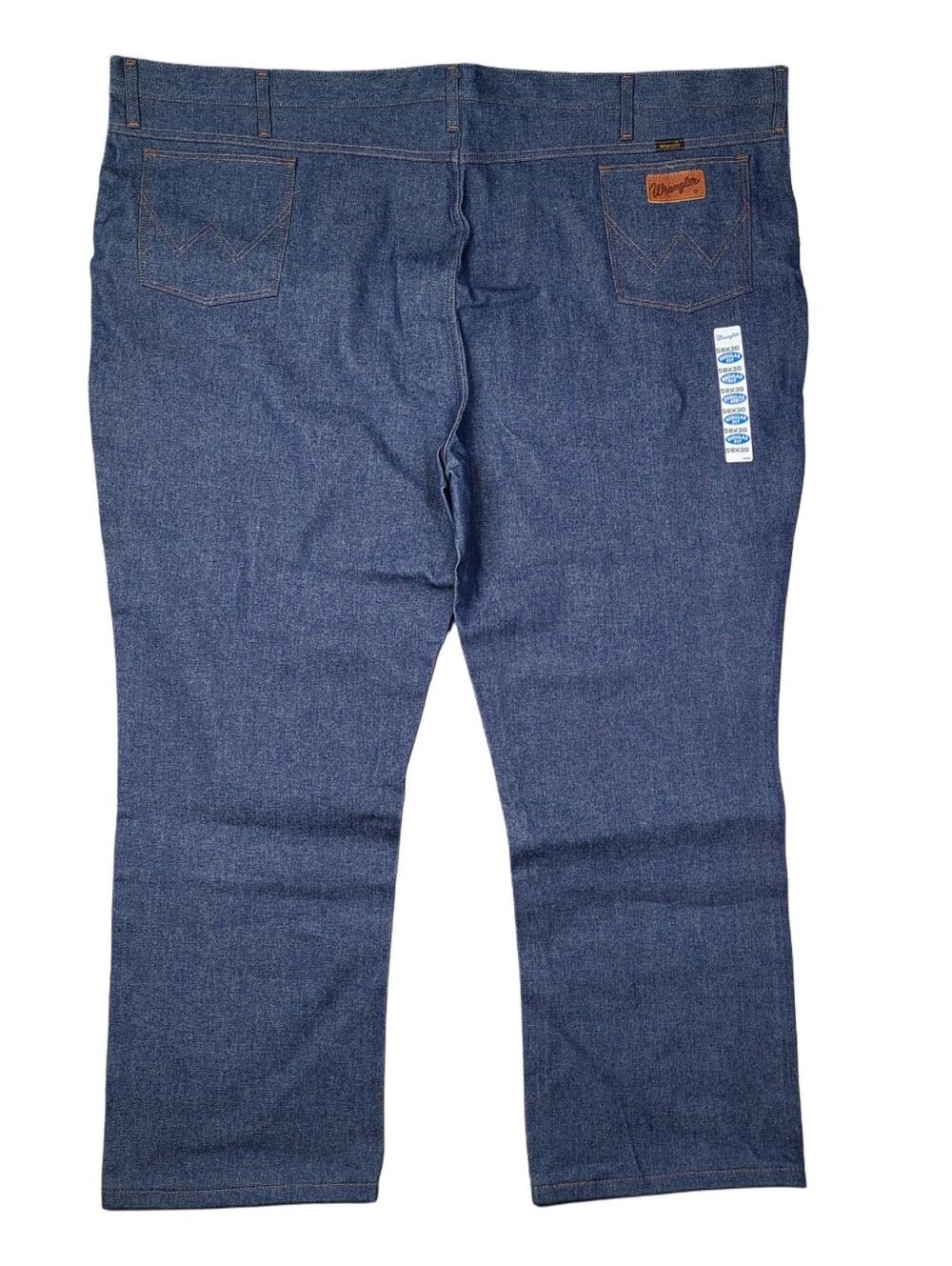 NWT Vintage Wrangler Regular Fit Big & Tall Jeans 58x30 - Deadstock- New Blue
